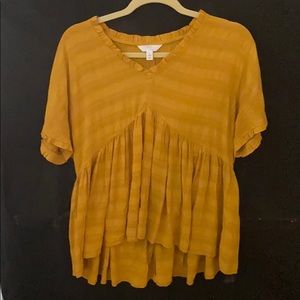 Mustard tunic top